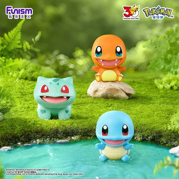 Pokemon 30th Palmsize Wonders First Partner Starter Series Blind Box - 1 Unidade Aleatória (3 Figuras)